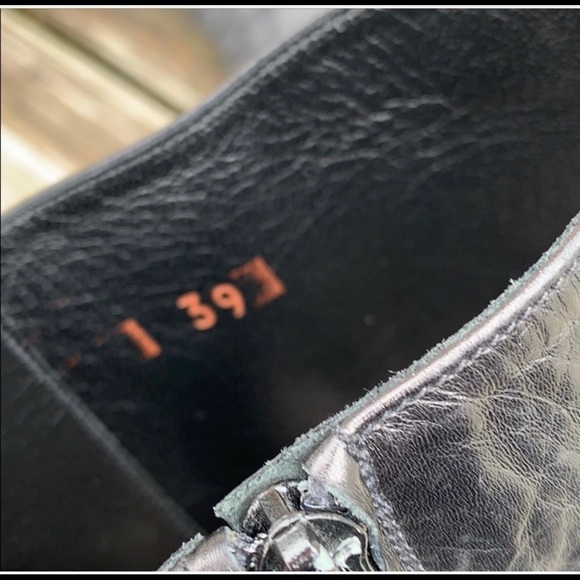 Barney’s New York tall black zip 39 combat boots - Picture 4 of 7